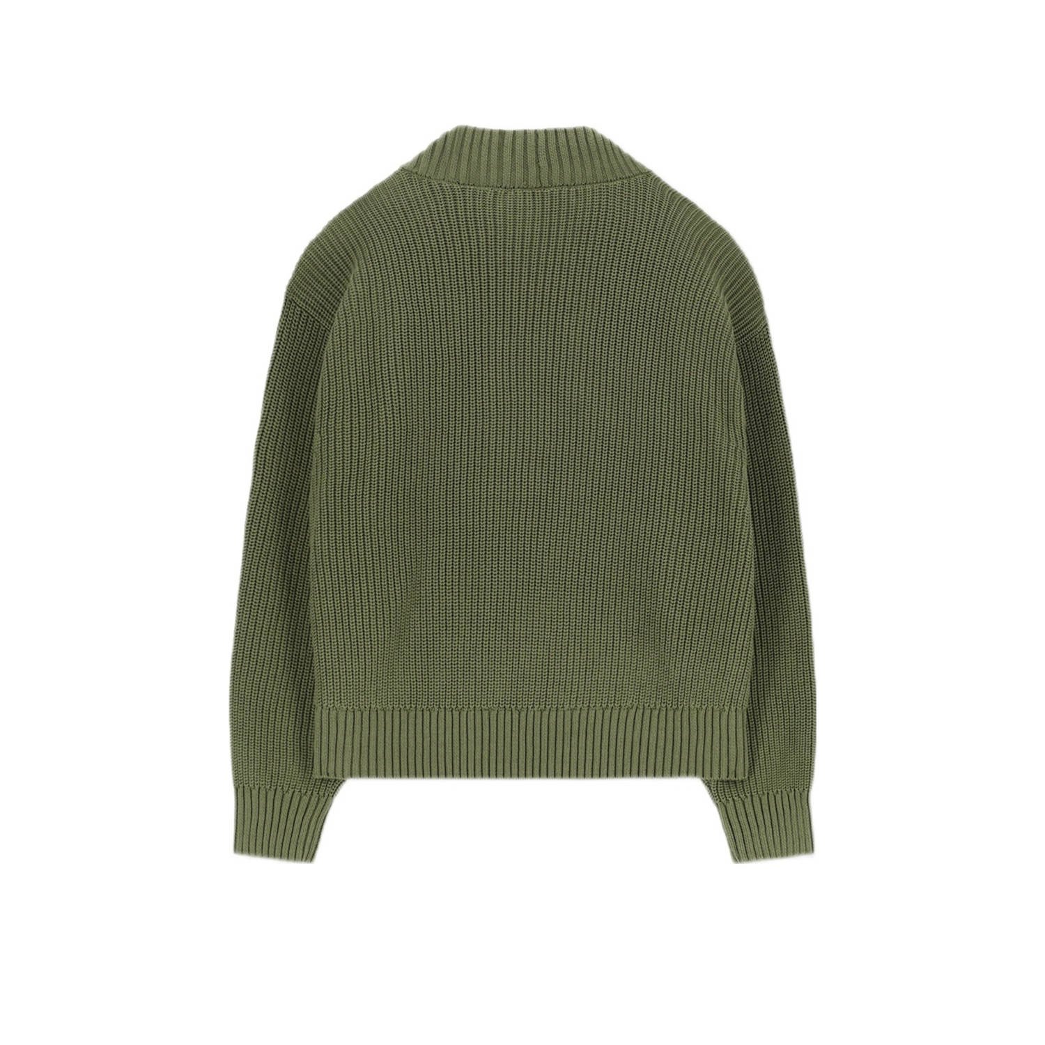Sissy-Boy vest groen gebreid