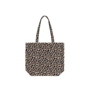 Canvas tas met luipaardprint