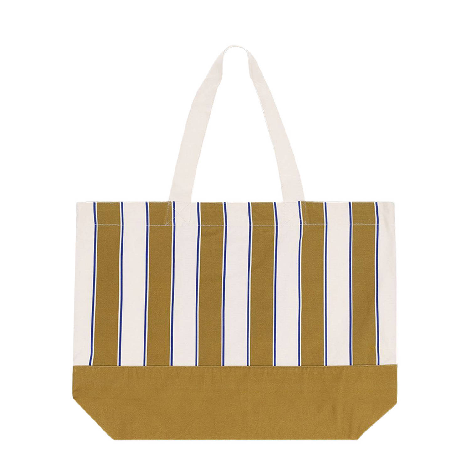 Sissy-Boy gestreepte shopper geel