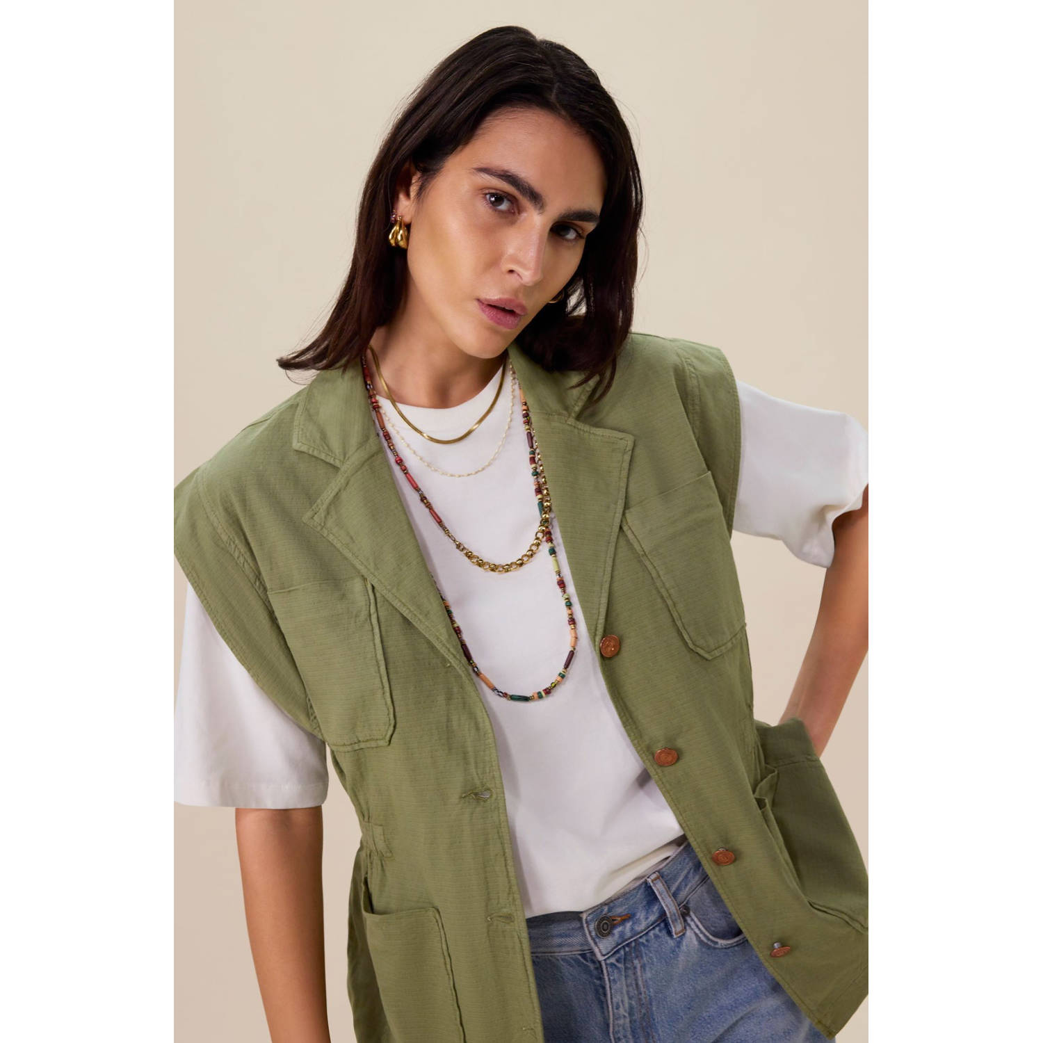 Sissy-Boy bodywarmer groen