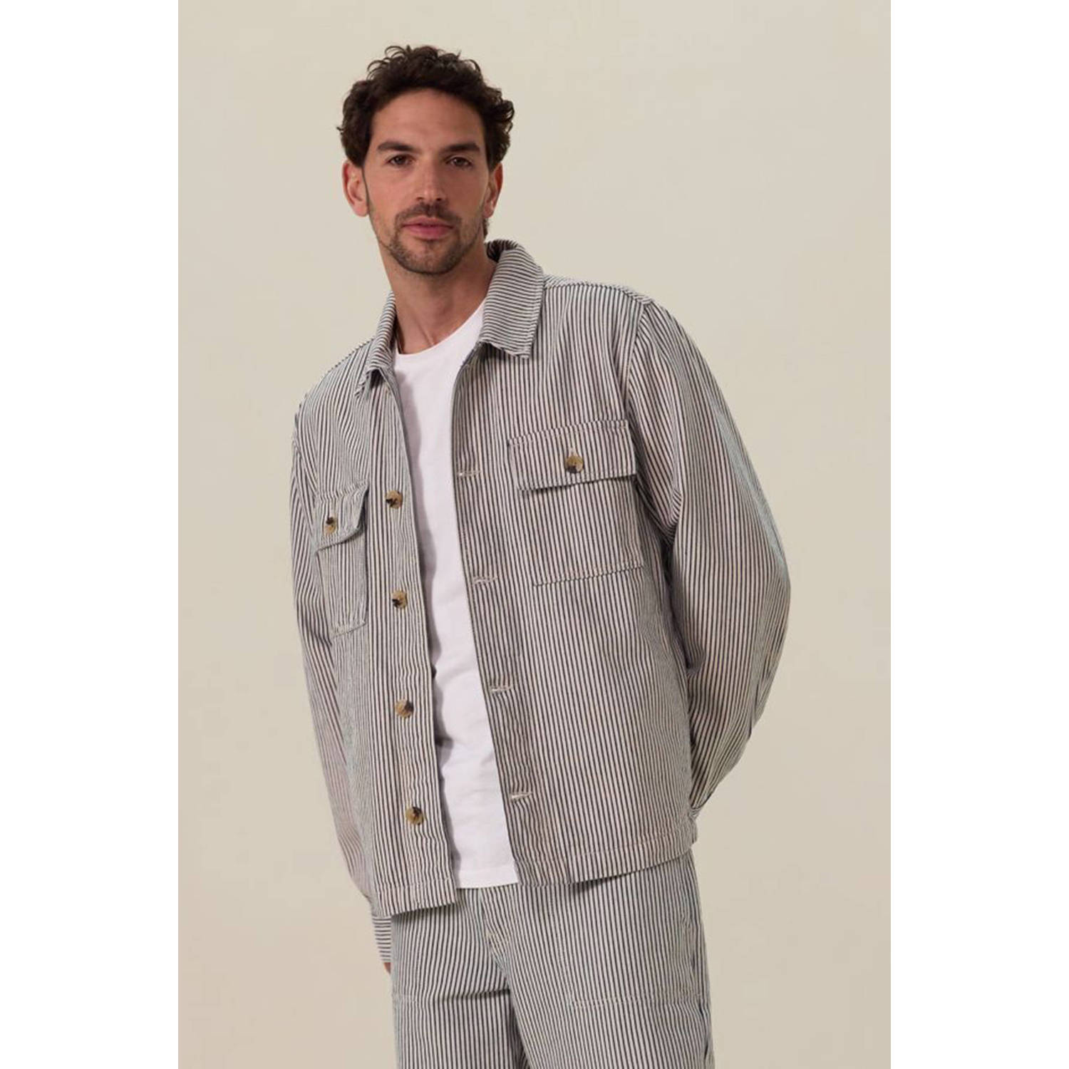 Sissy-Boy straight overshirt donkerblauw