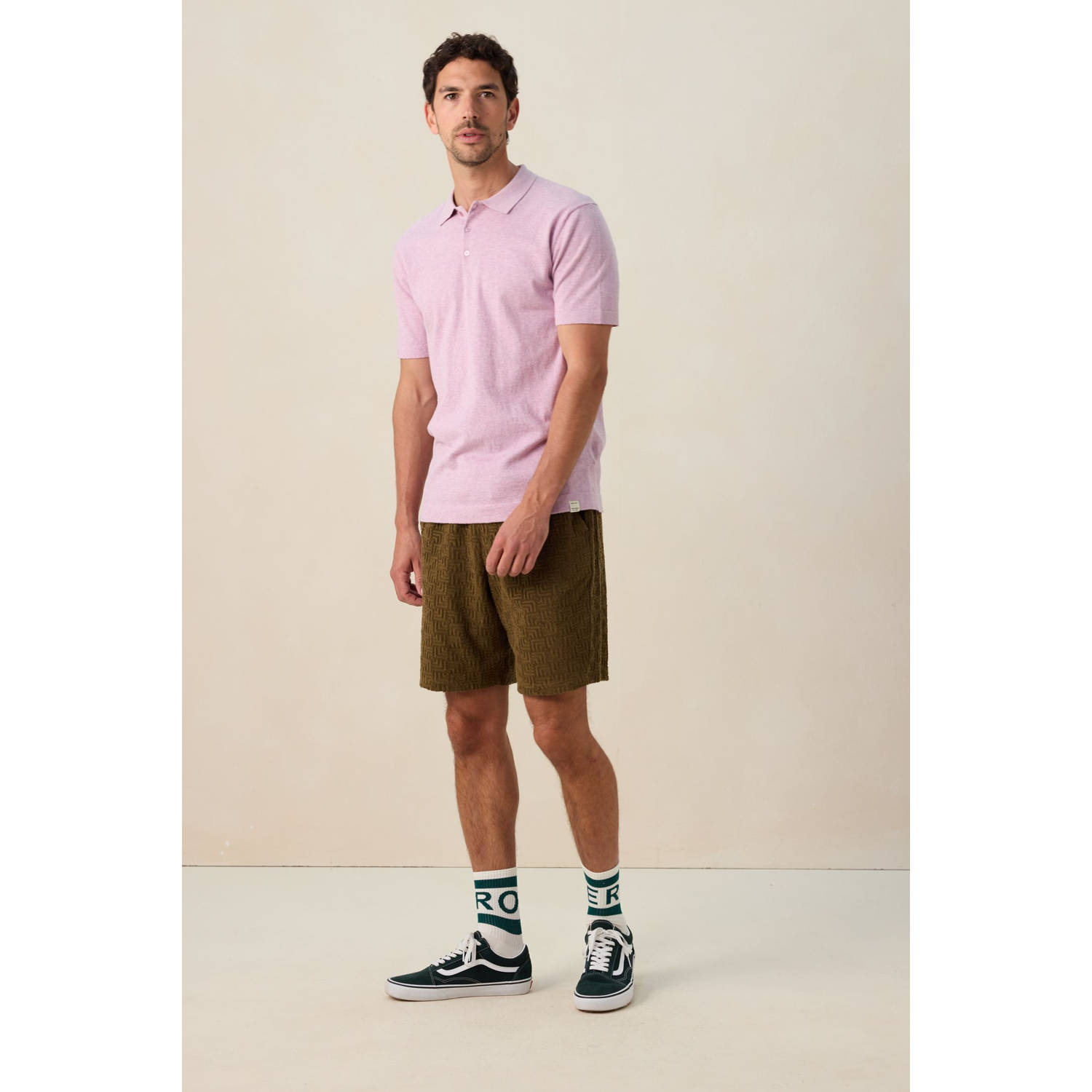 Sissy-Boy badstof regular casual short donkergroen