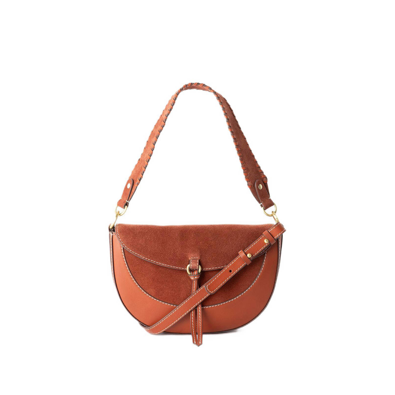 Sissy-Boy leren crossbody tas bruin