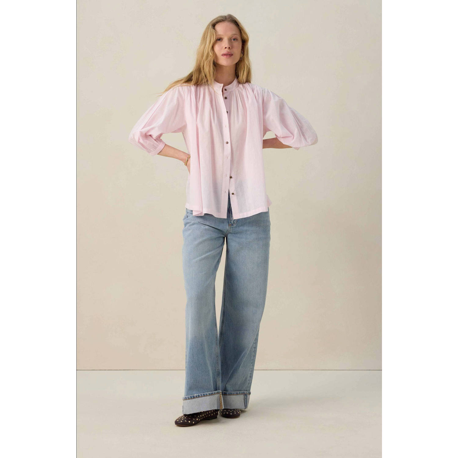 Sissy-Boy blouse lichtroze