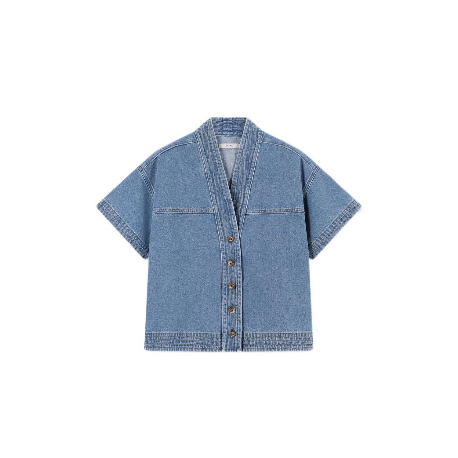 Sissy-Boy denim spijkerjas medium blue denim