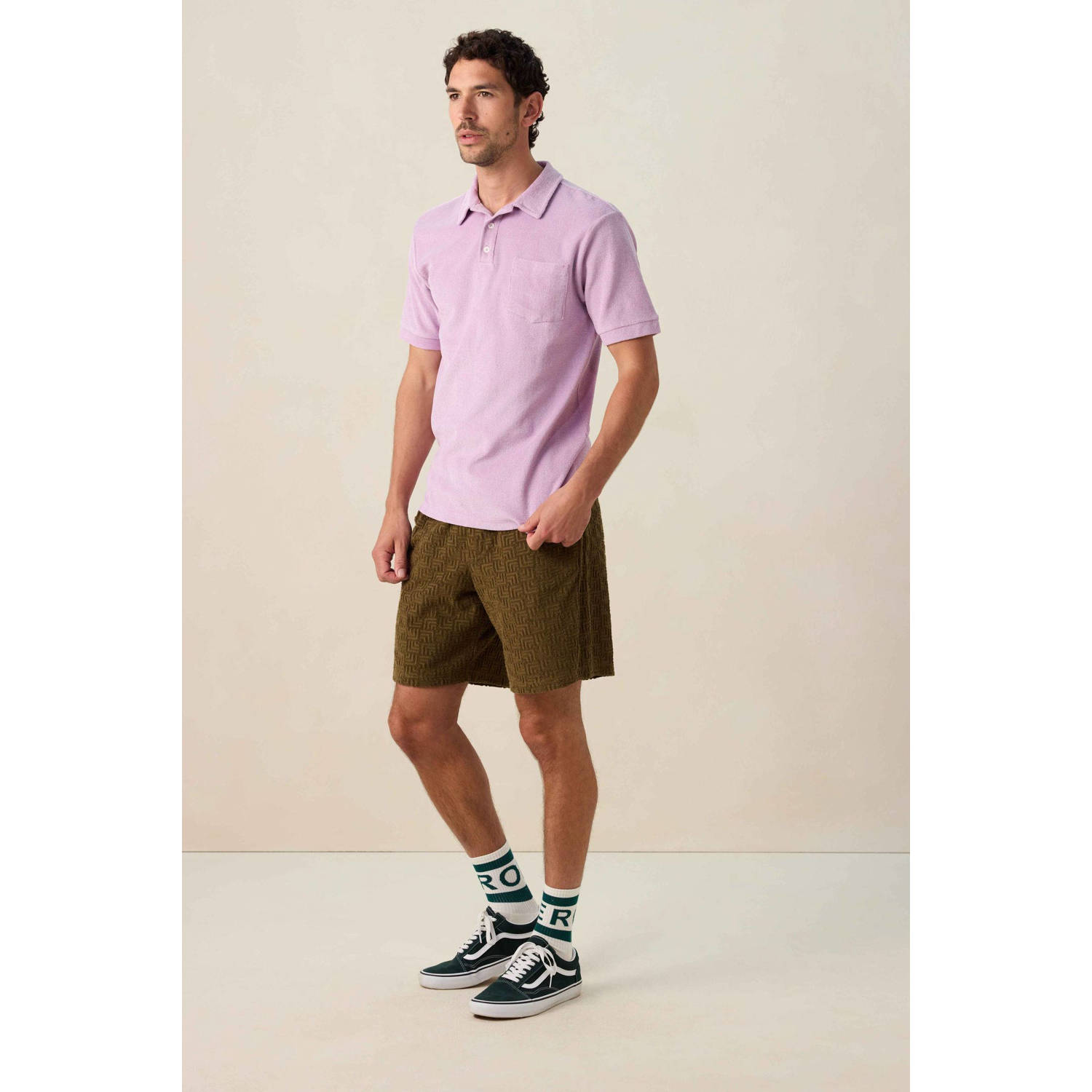 Sissy-Boy badstof regular polo paars