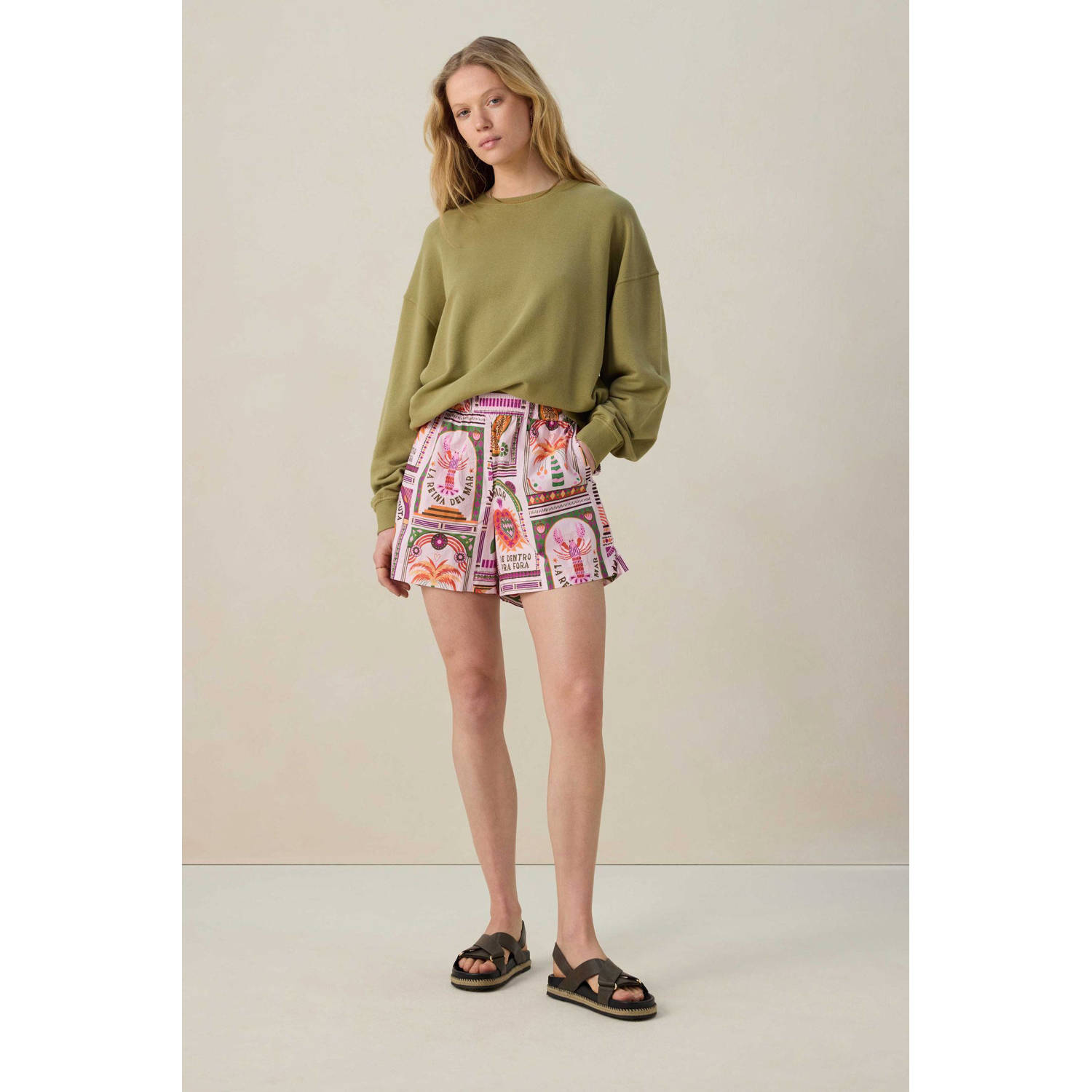 Sissy-Boy regular waist casual short lichtroze