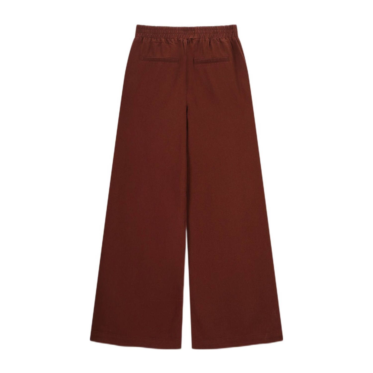 Sissy-Boy wide leg regular waist casual broek donkerrood