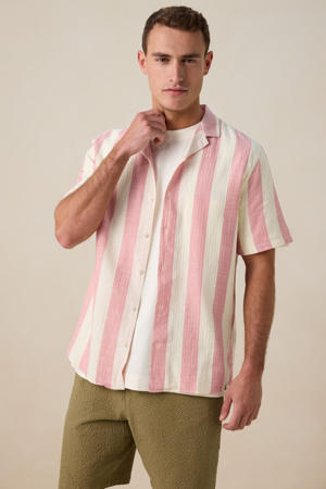 casual overhemd roze