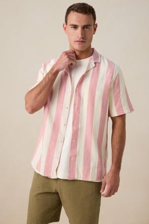 casual overhemd roze