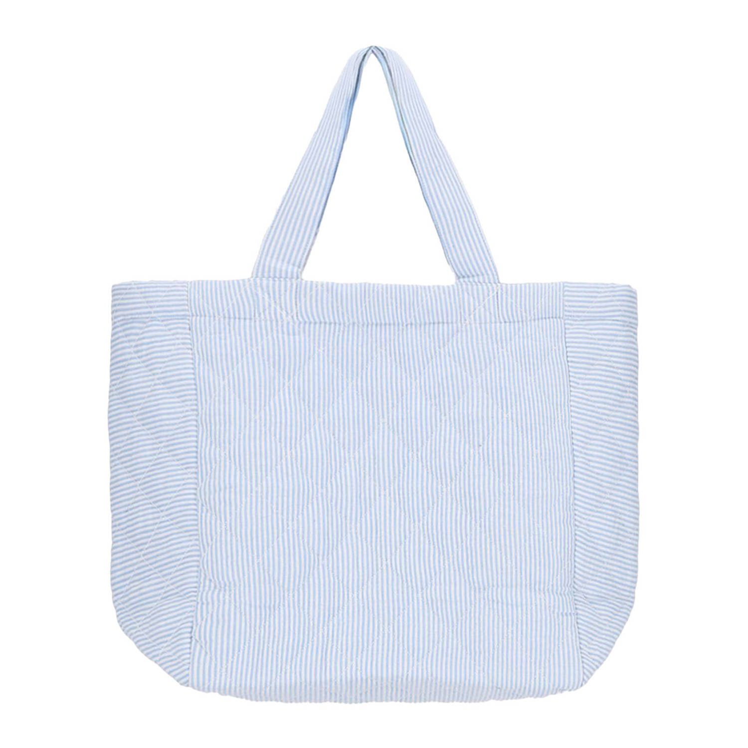 Sissy-Boy gestreepte shopper lichtblauw