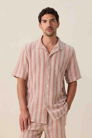 casual overhemd roze