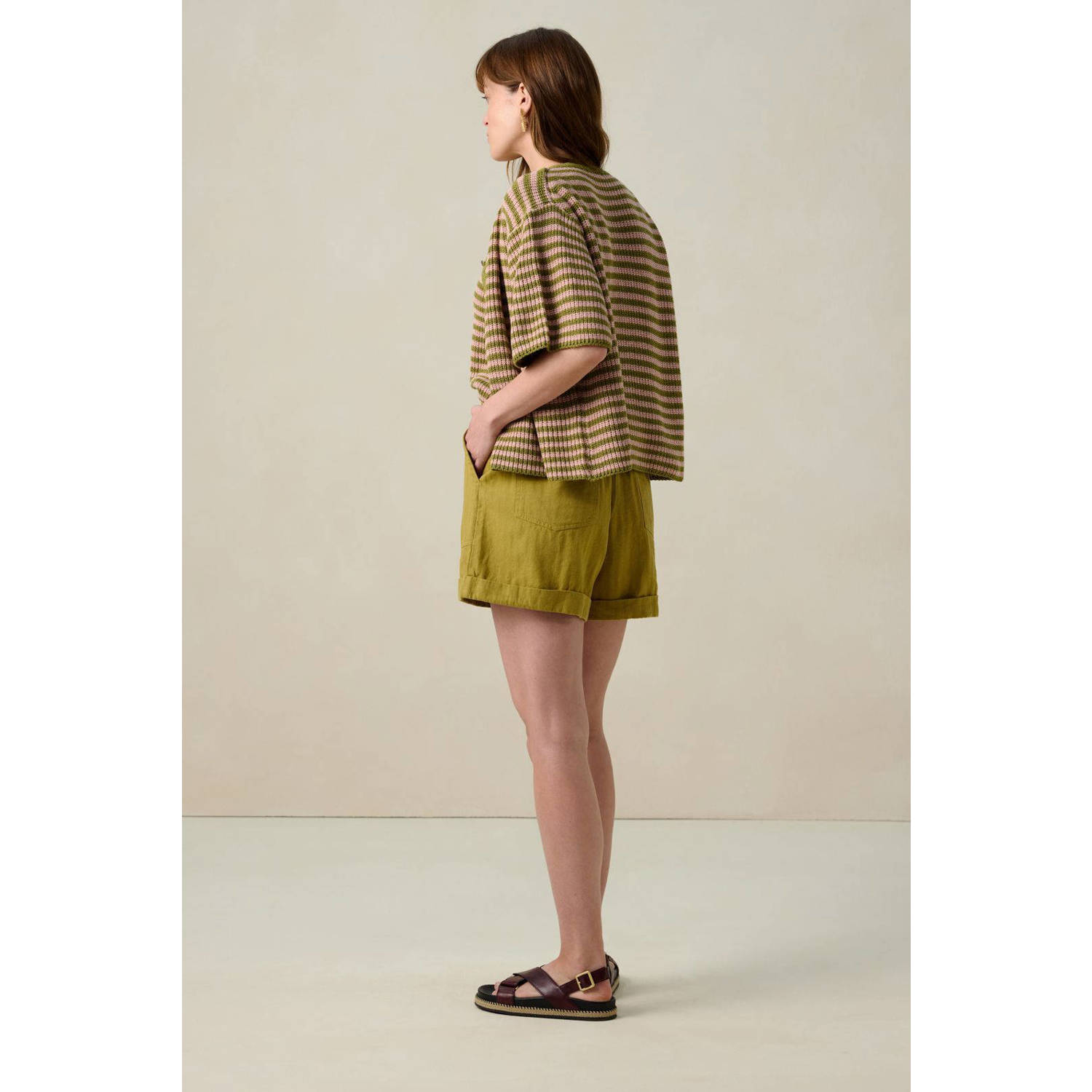 Sissy-Boy gebreid vest groen