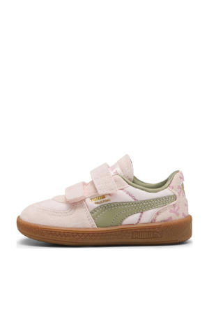 Palermo  sneakers lichtroze/olijfgroen
