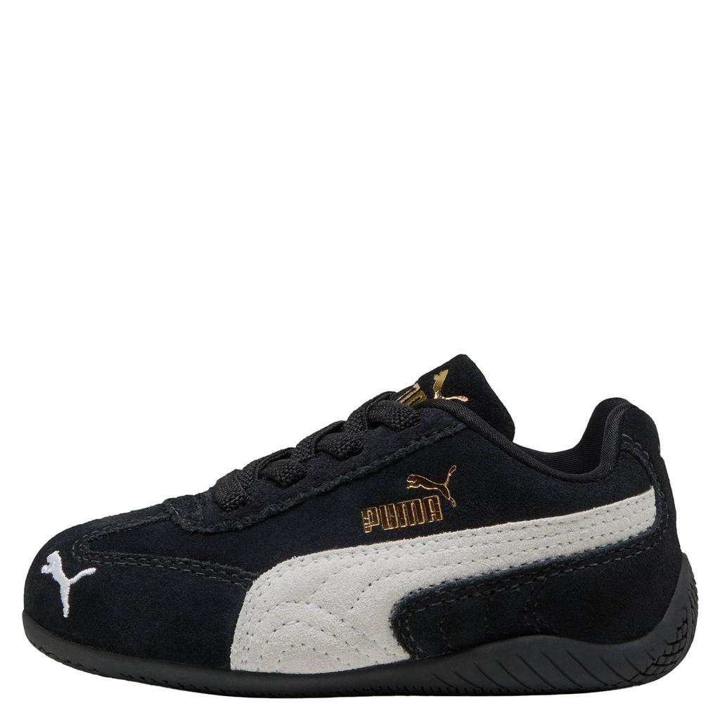 Zwart en witte jongens en meisjes Puma Speedcat sneakers van suède/voering: mesh/voetbed: eva met elastische veters