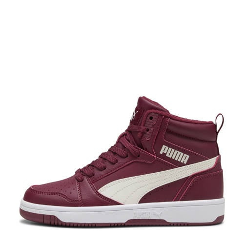 Puma Rebound V6 Mid sneakers donkerrood/ecru afbeelding