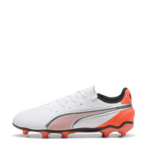KING Match junior voetbalschoenen wit/rood/zwart