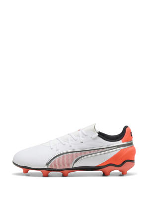 KING Match junior voetbalschoenen wit/rood/zwart