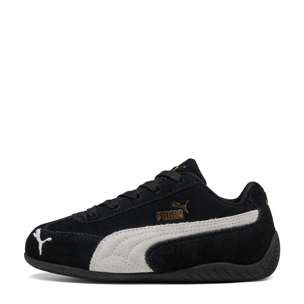 Zwart en witte jongens en meisjes Puma Speedcat sneakers van suède/voering: mesh/voetbed: eva met veters