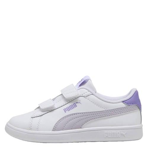 Puma Smash 3.0 sneakers wit/paars afbeelding