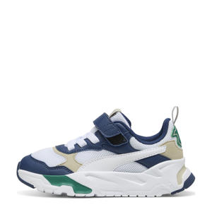 Trinity  sneakers wit/donkerblauw