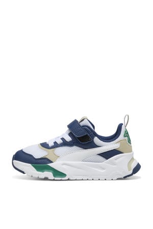 Trinity sneakers wit/donkerblauw