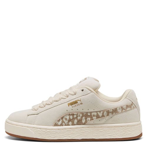 Puma Suede XL Leopard sneakers ecru/camel/zwart afbeelding