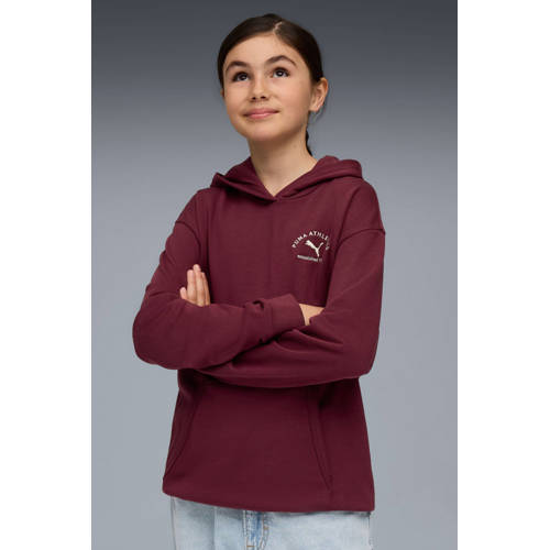 Puma hoodie donkerrood afbeelding