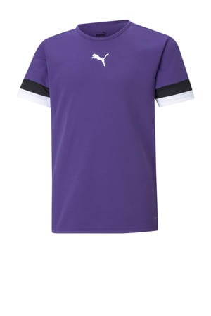 junior voetbalshirt paars/zwart