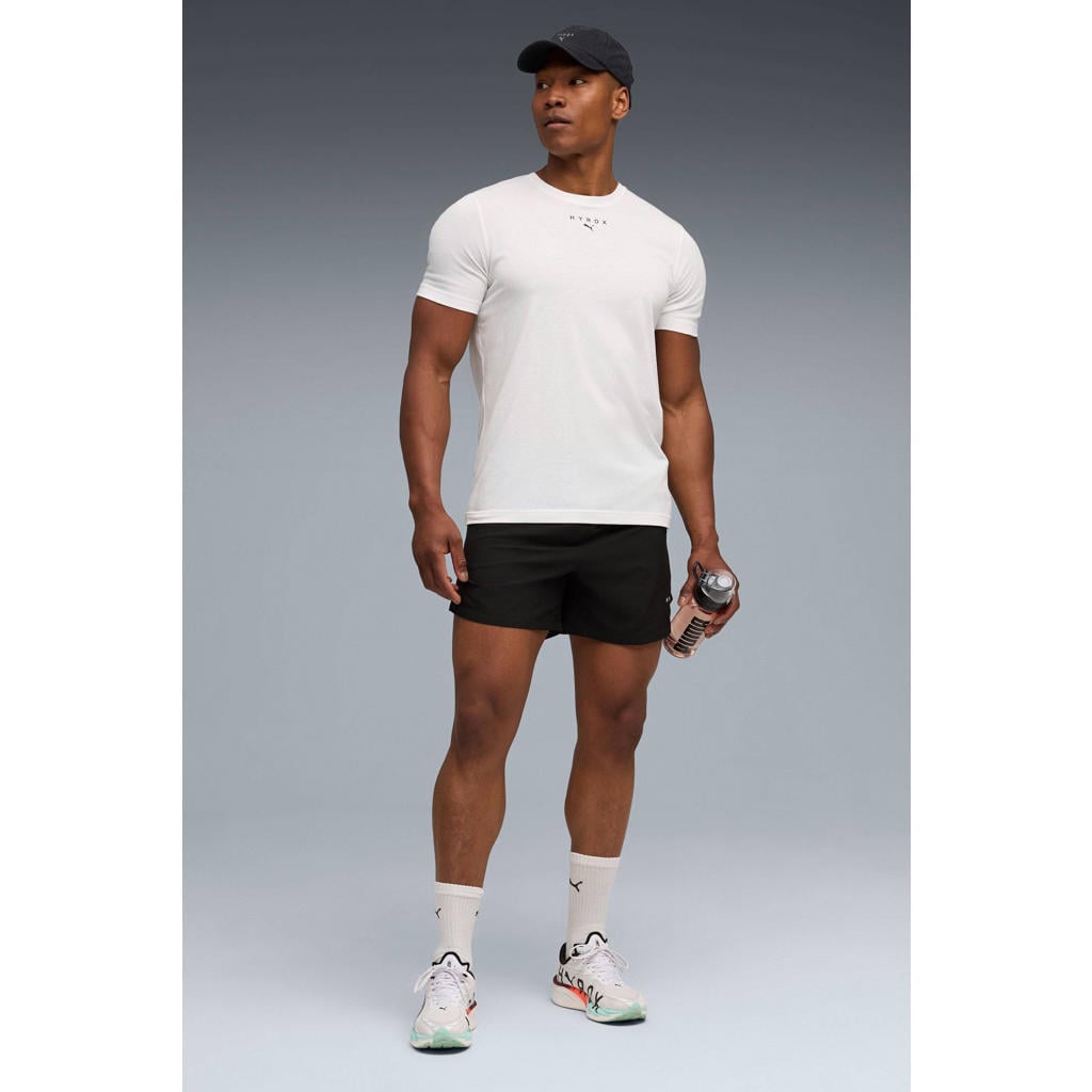 Zwarte heren Puma sportshort Hyrox van polyester