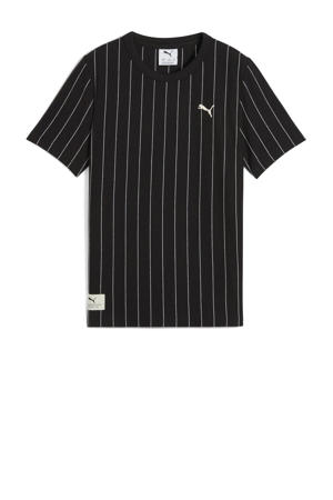 T-shirt zwart/wit