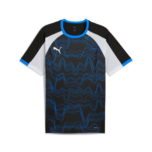 Puma senior voetbalshirt individual LIGA zwart/blauw/wit afbeelding