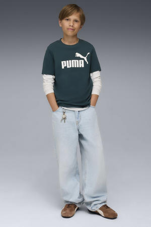 T-shirt groen/wit