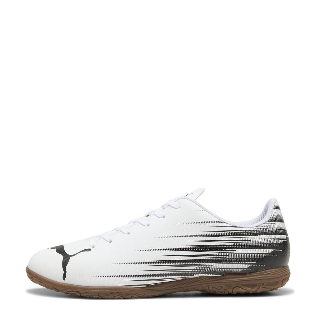Wit en zwarte heren Puma Attacanto II IT senior voetbalschoenen van imitatieleer/voering: mesh/voetbed: eva