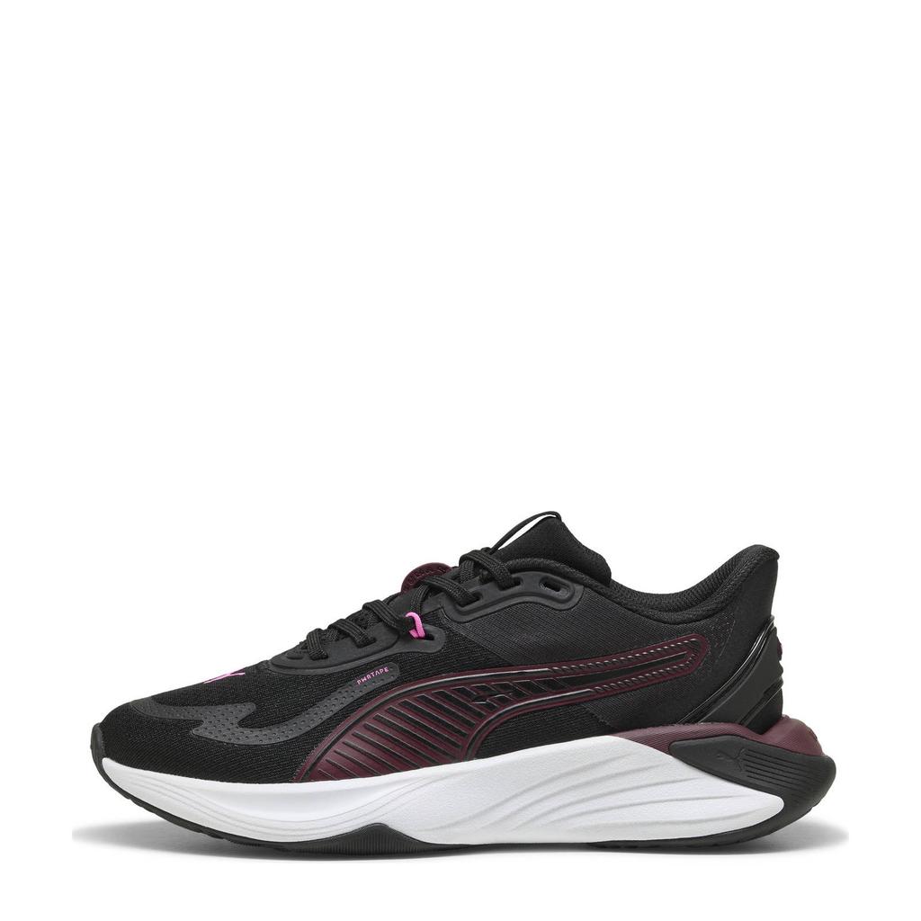 Zwart en roze dames Puma PWR Hybrid TR fitness schoenen van mesh-pu/voering: mesh/voetbed: eva met veters