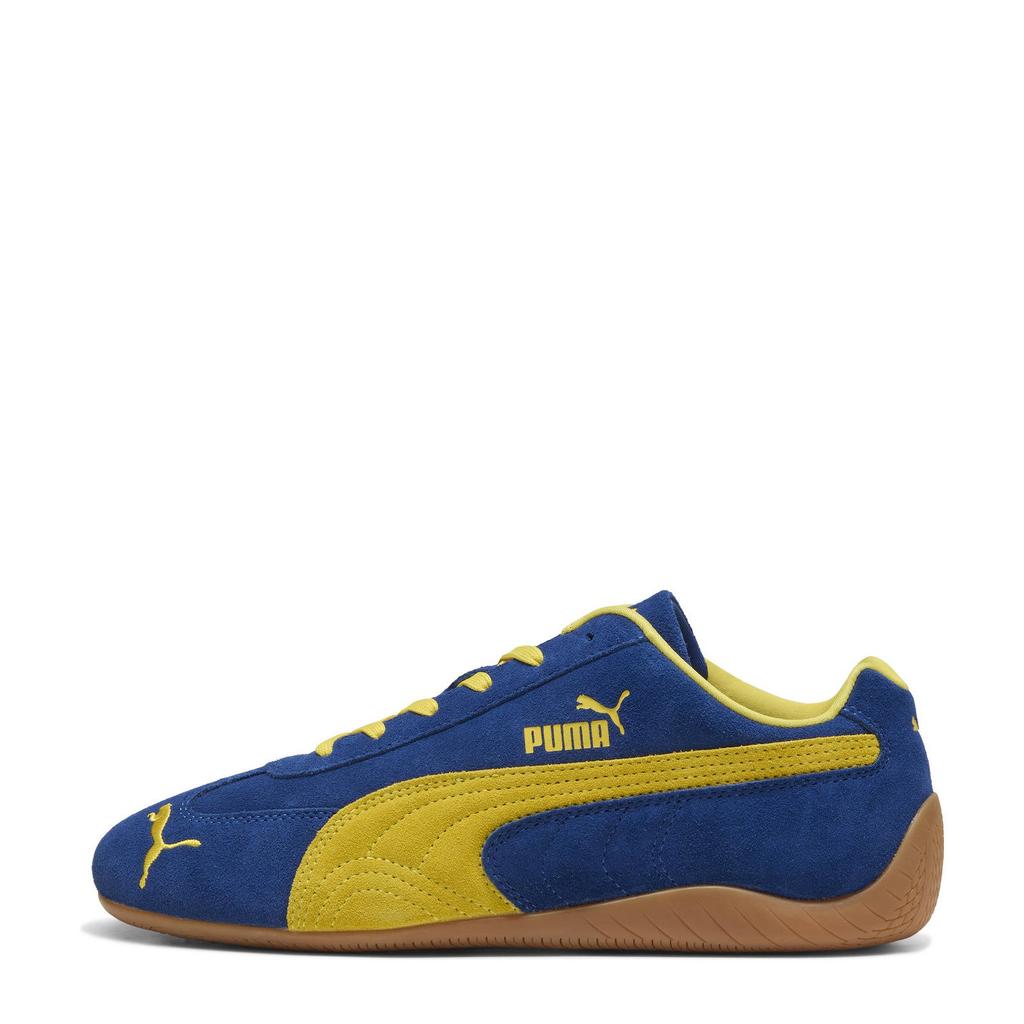 Blauw en gele unisex Puma Speedcat OG sneakers met veters