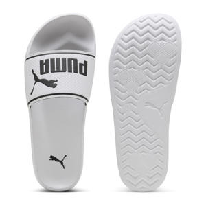 Leadcat 2.0 slippers met logo - wit/zwart