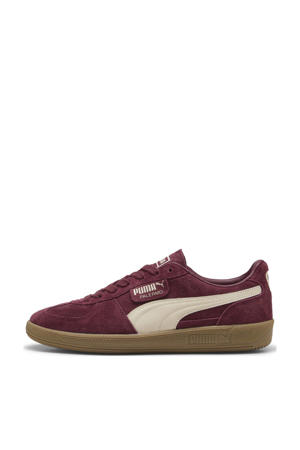 Palermo sneakers donkerrood/ecru