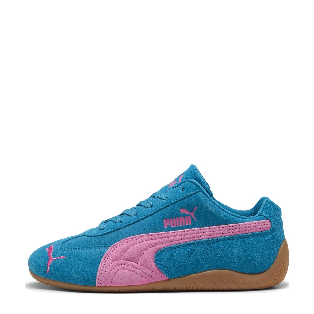 Blauw en roze unisex Puma Speedcat OG sneakers van suède/voering: mesh/voetbed: eva met veters