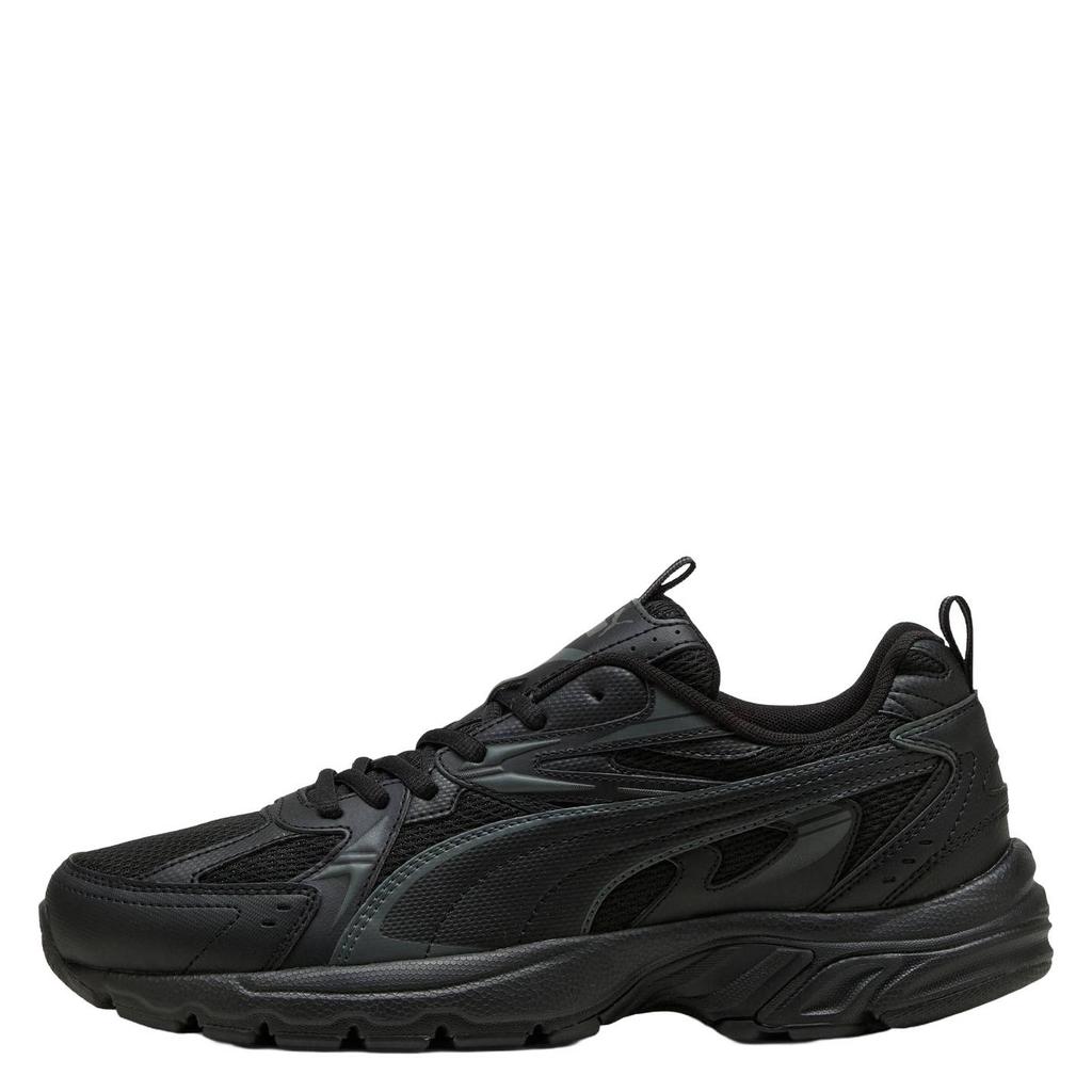 Zwarte unisex Puma Milenio Tech sneakers van mesh-pu/voering: mesh/voetbed: eva met veters