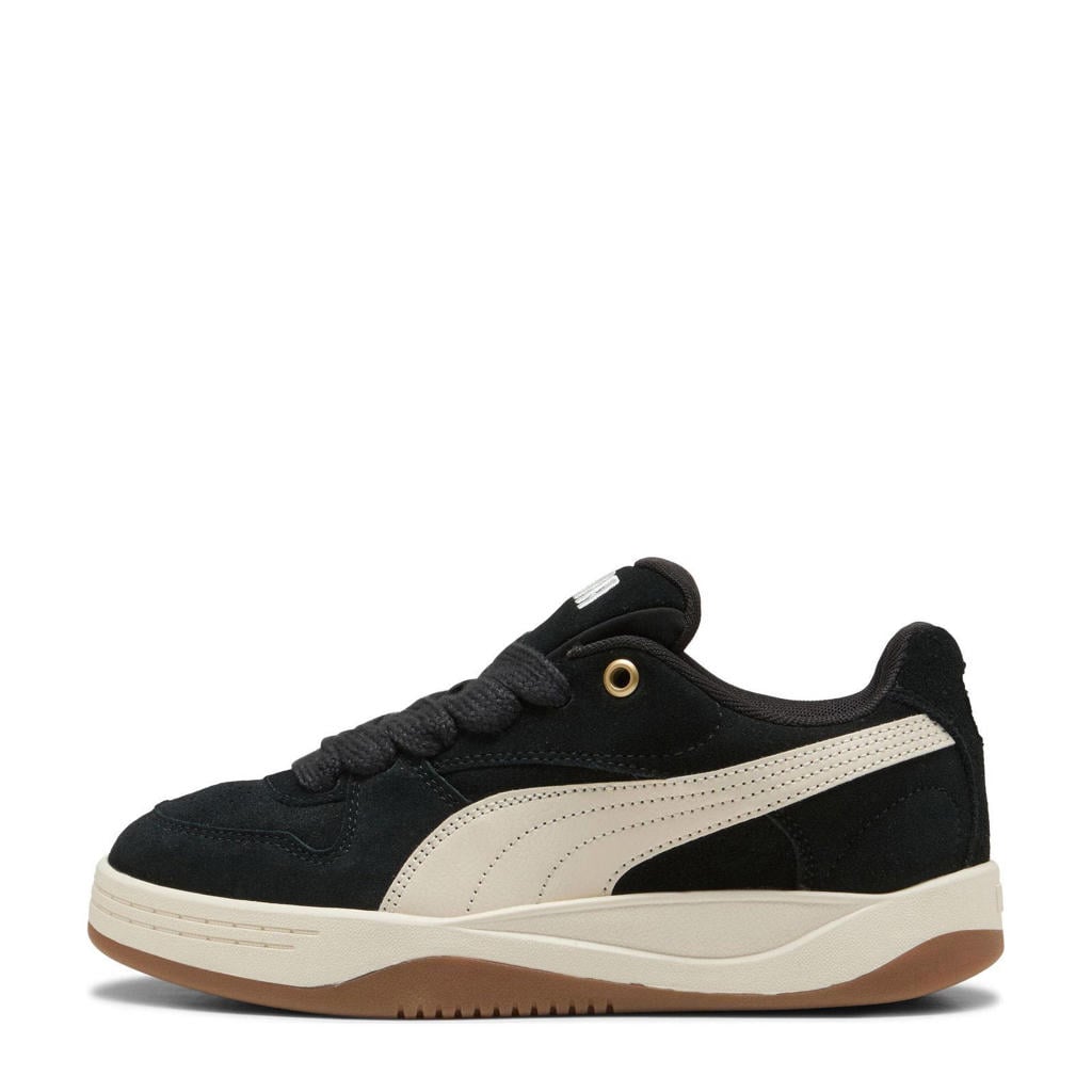 Zwart en ecru dames Puma Park Luna SD sneakers van suède/voering: textiel/voetbed: textiel met veters