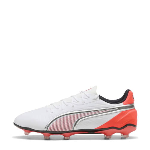 Puma KING Match senior voetbalschoenen wit/oranje afbeelding