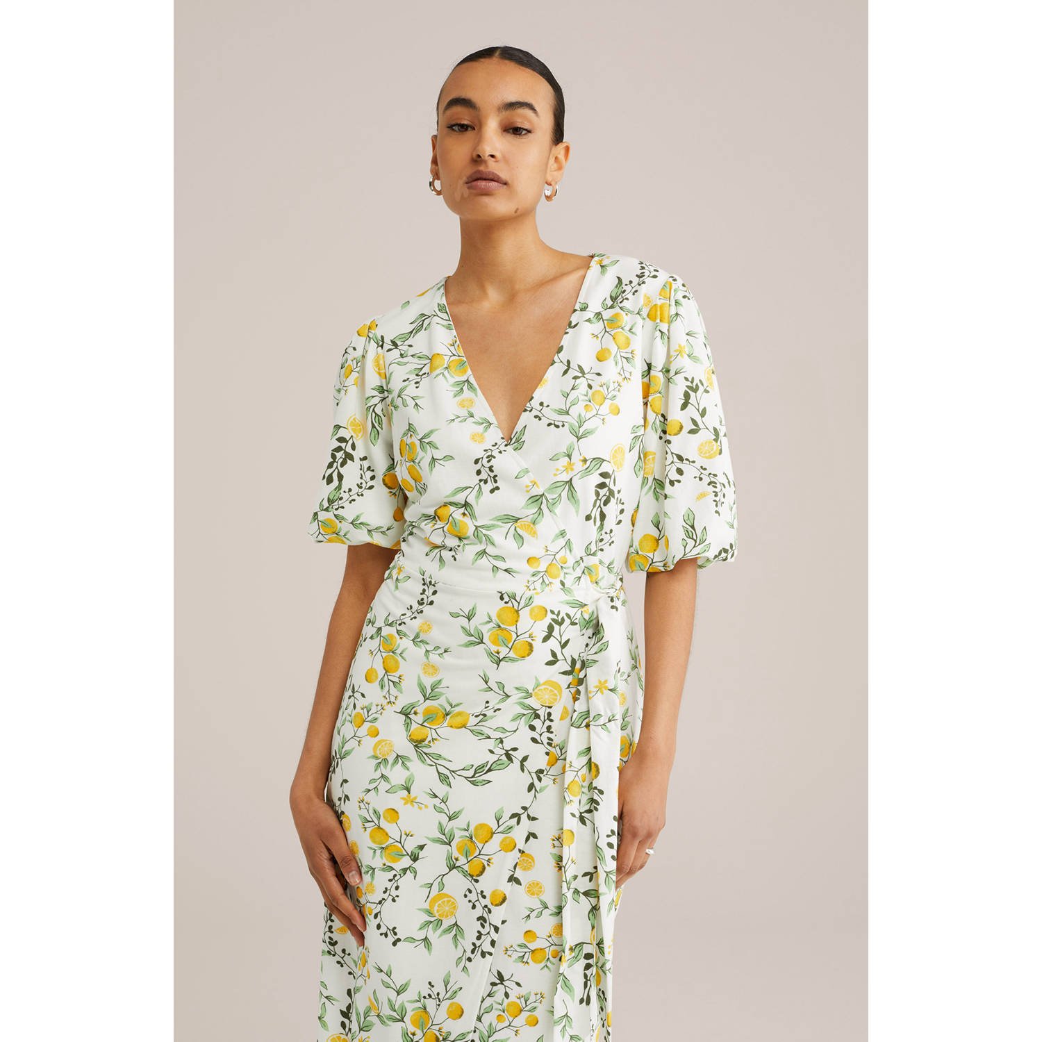 WE Fashion zomerjurk ecru
