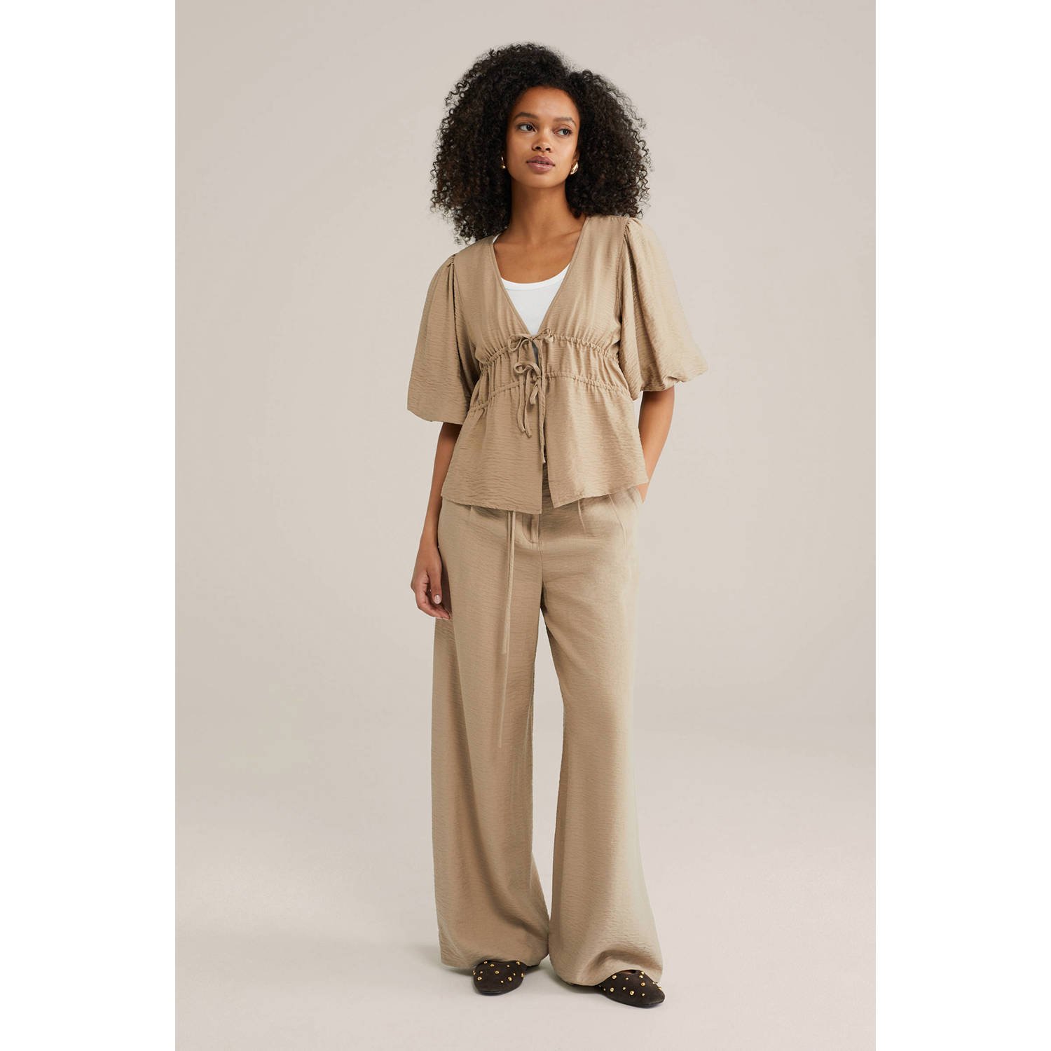 WE Fashion top beige