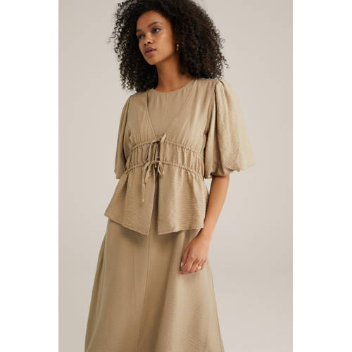 WE Fashion top beige afbeelding