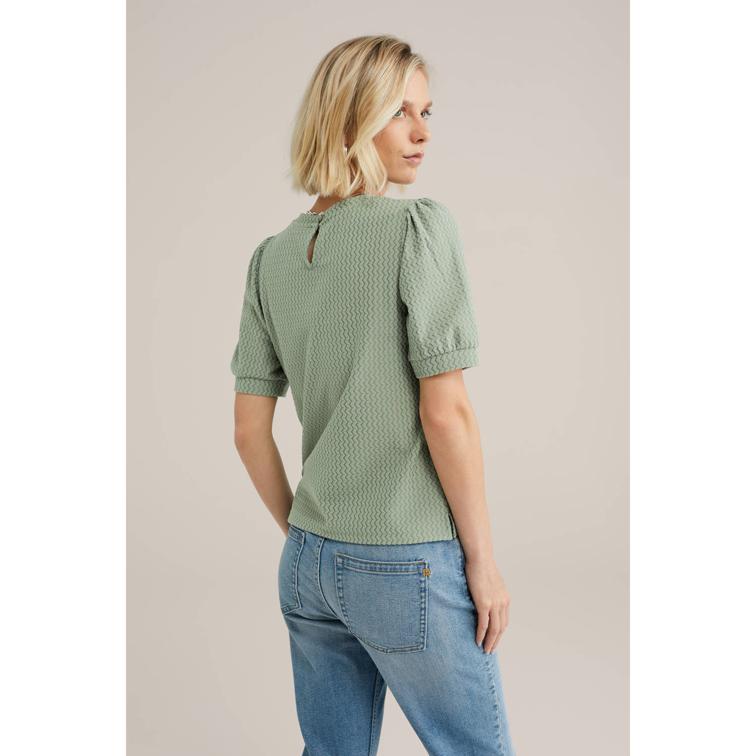 WE Fashion top lichtgroen