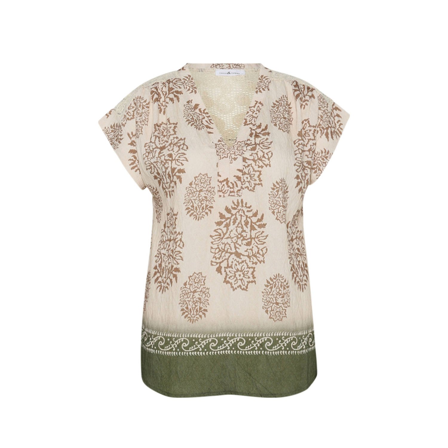 Paprika top ecru