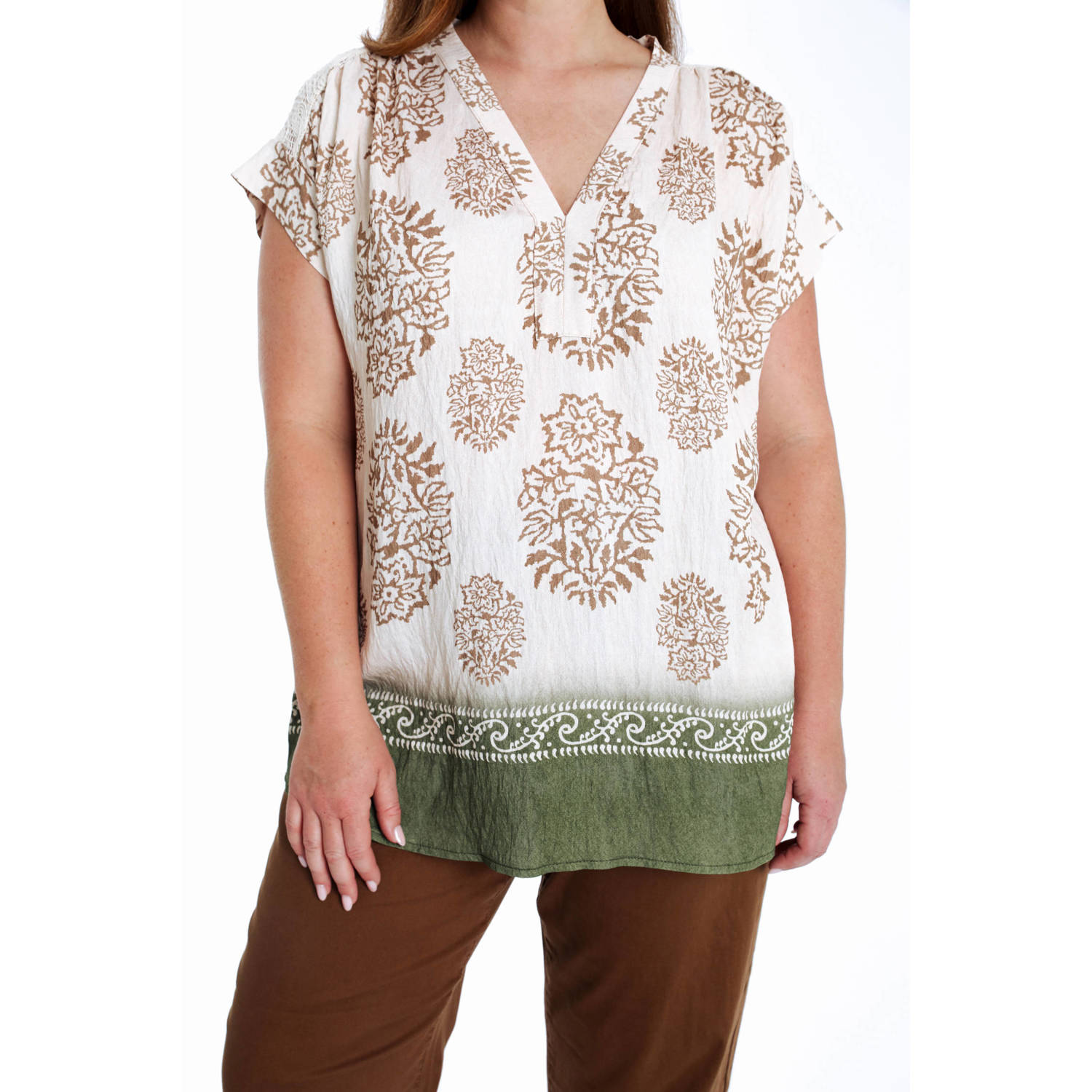 Paprika top ecru