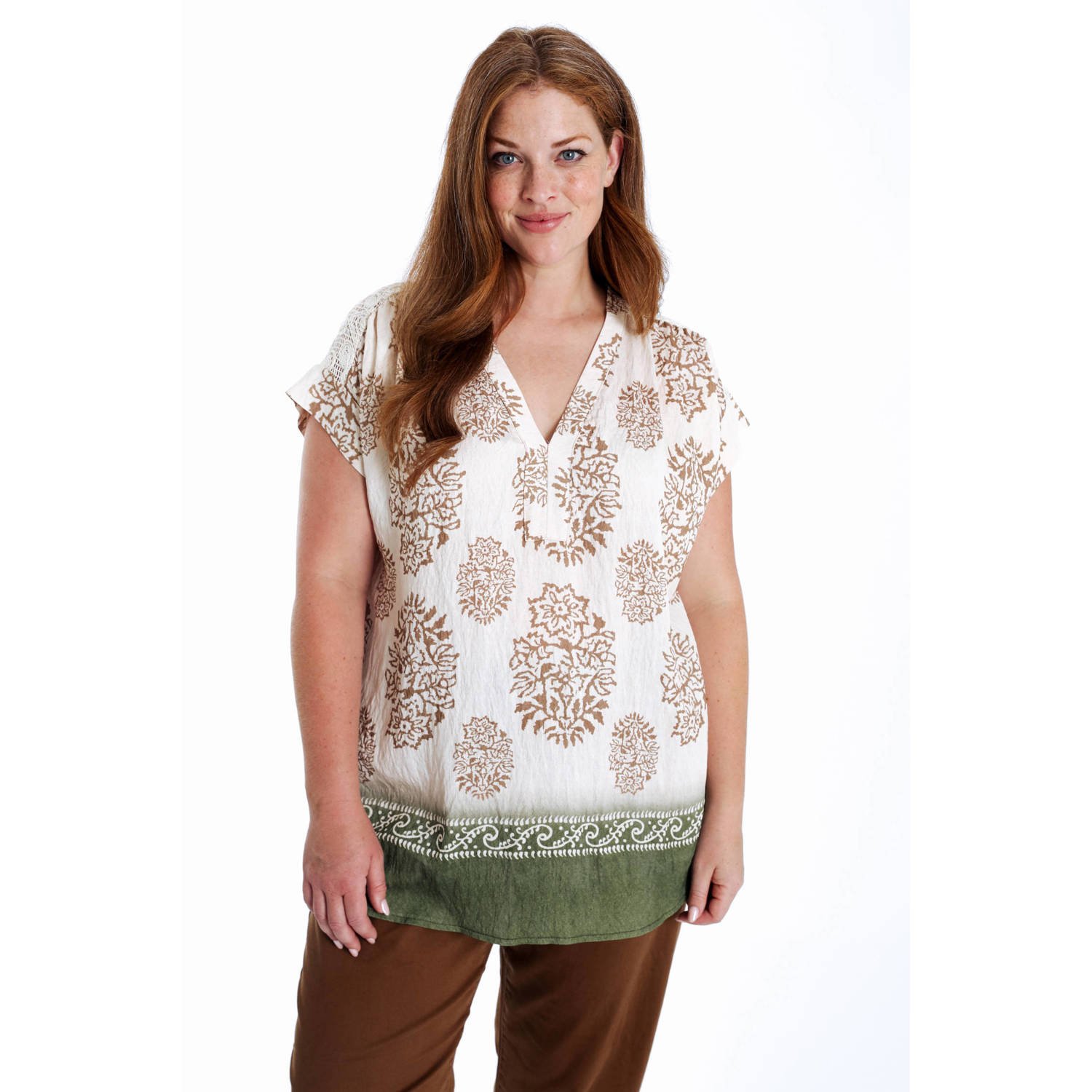 Paprika top ecru