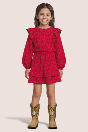 midi jurk rood